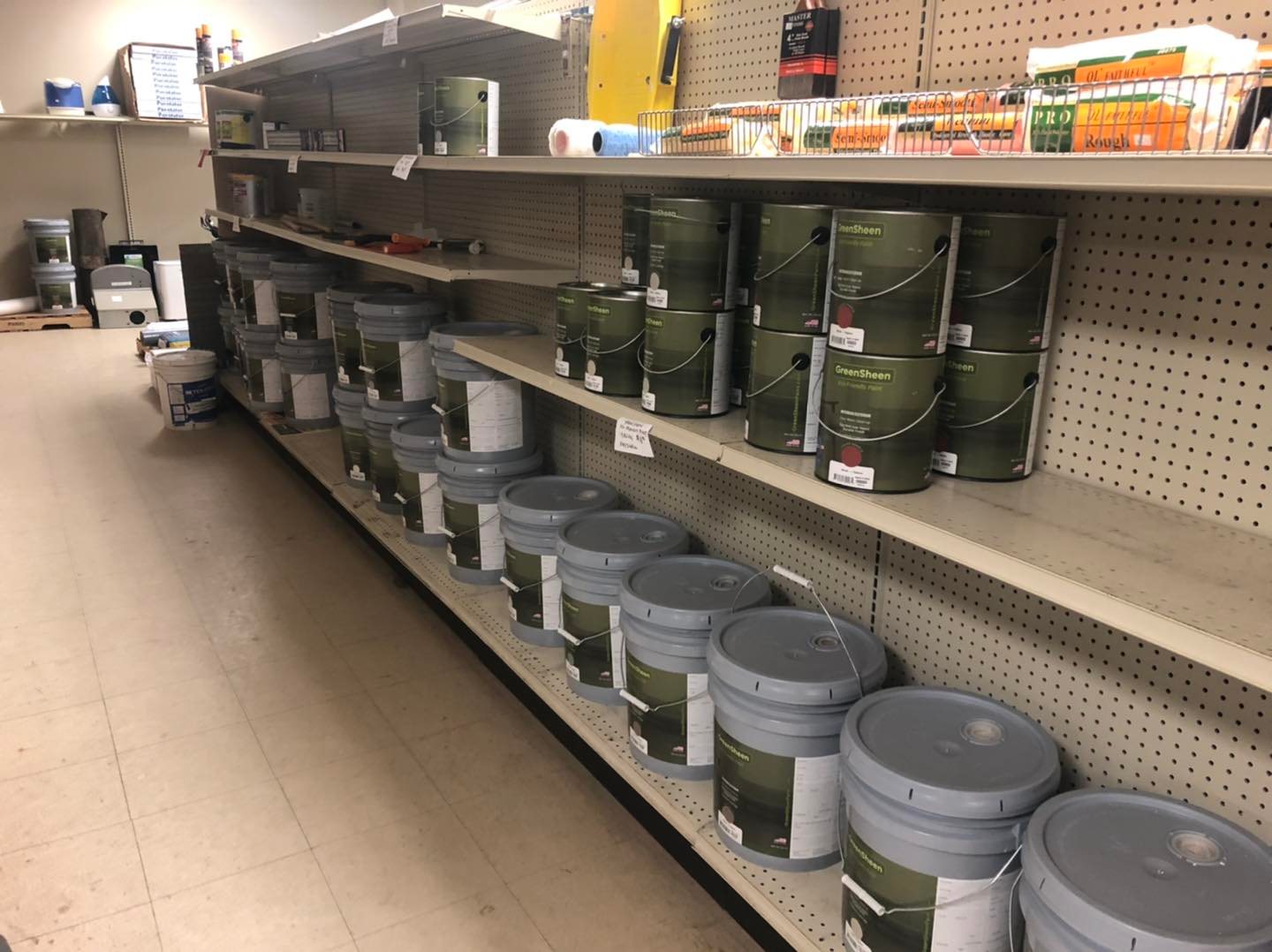Ecofriendly GreenSheen paint now at the ReStore Marquette County